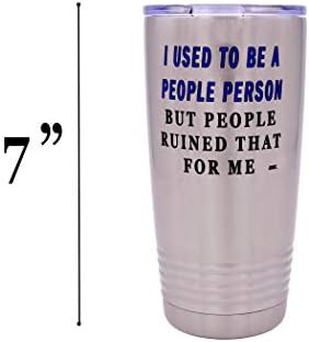 Funny people person 20 oz travel tumbler — photo 5