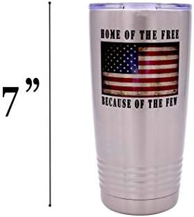 USA flag veteran 20 oz travel tumbler — photo 4