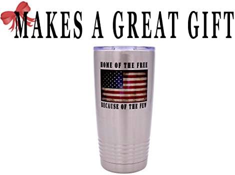 USA flag veteran 20 oz travel tumbler — photo 5