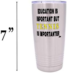 Funny tennis player 20 oz travel tumbler — photo 5