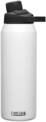 White stainless steel gym bottle 32 oz