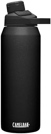 Black stainless steel sports bottle 32 oz