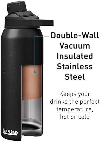 Black stainless steel sports bottle 32 oz — photo 4