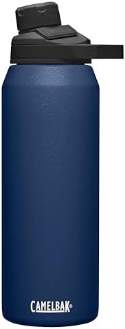 Navy blue insulated stainless steel bottle