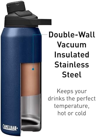 Navy blue insulated stainless steel bottle — photo 3