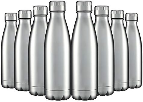 Stainless steel metal sports bottle 17 oz