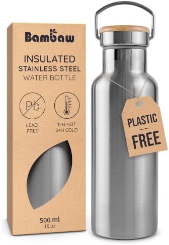 Natural Steel Insulated Bottle 16 oz