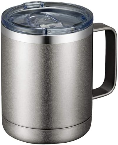 Cold grey vacuum insulated travel tumbler