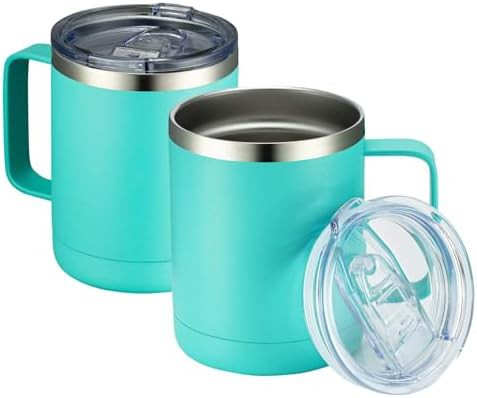 Light green travel mug 2 pack
