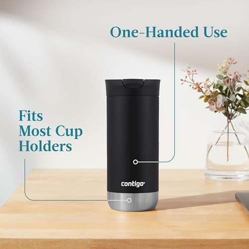 Huron vacuum insulated travel mug in licorice — photo 4
