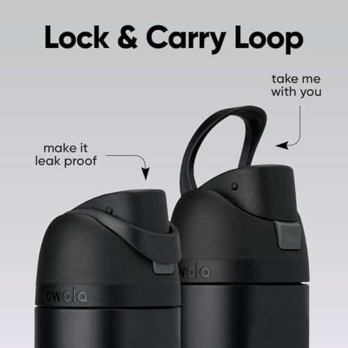 Owala FreeSip wide mouth sports bottle 24 oz black — photo 3