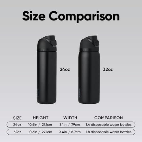 Owala FreeSip wide mouth sports bottle 24 oz black — photo 5