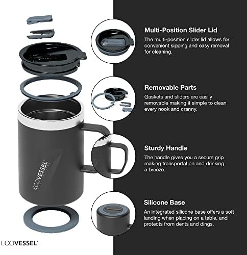 White pearl 12 oz travel mug — photo 3