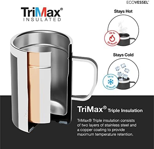 White pearl 12 oz travel mug — photo 4