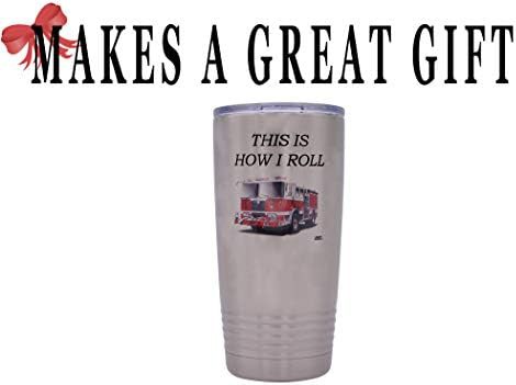 Funny firefighter 20 oz travel tumbler — photo 4