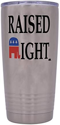 Funny raised right 20 oz travel tumbler