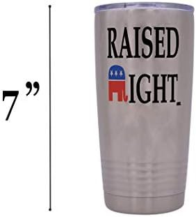 Funny raised right 20 oz travel tumbler — photo 5