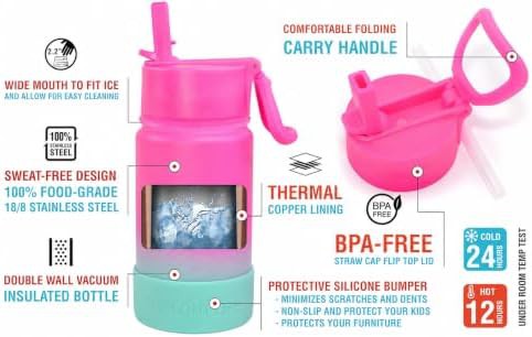 Kids Insulated Bottle with Straw Lid — photo 3