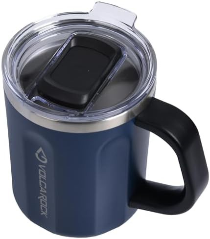Navy Blue Insulated Camping Tea Mug
