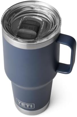 Navy 20 oz travel mug with lid — photo 3