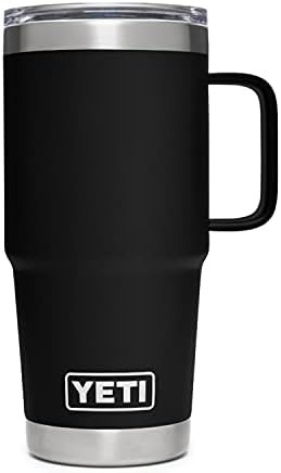 Black 20 oz travel mug with lid — photo 3