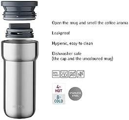 Insulated Nordic Pink Ellipse Travel Mug — photo 4
