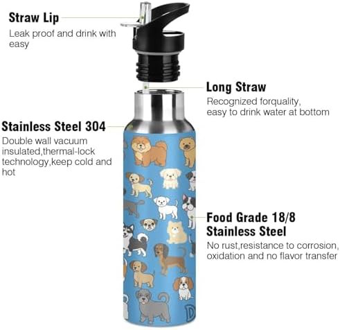 Blue puppy dog stainless flask 20 oz — photo 4
