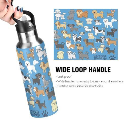 Blue puppy dog stainless flask 20 oz — photo 5