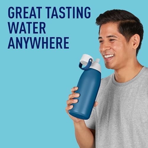 Marina blue premium filtering stainless steel bottle — photo 5