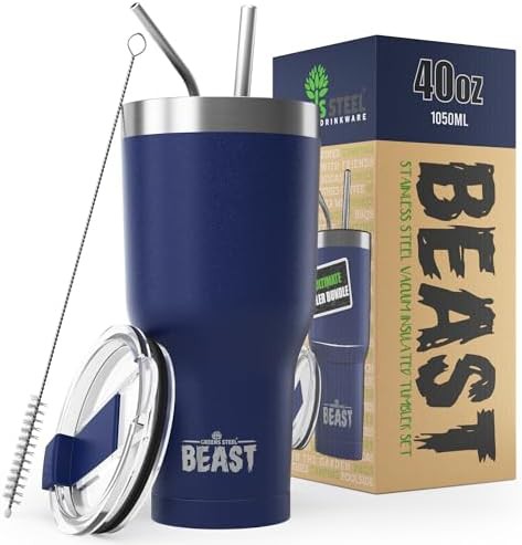 Royal Blue Beast Vacuum Tumbler 40 oz