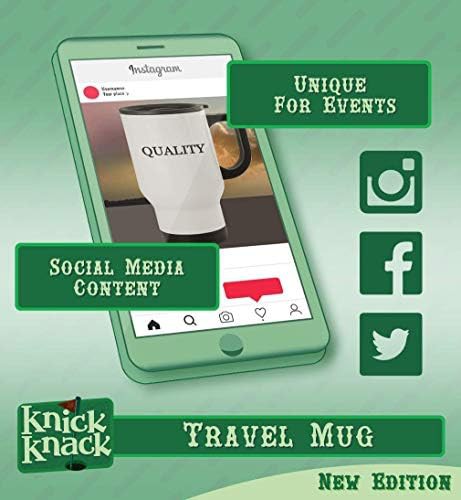 Silver 14oz stainless steel travel mug — photo 4