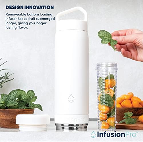 Rose gold vacuum insulated infuser bottle — photo 3