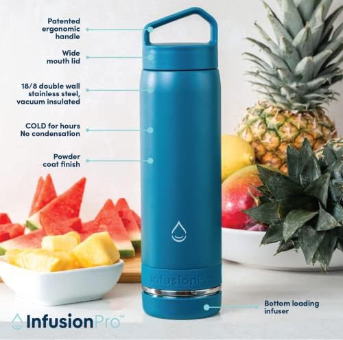 White bottom loading fruit infuser bottle — photo 4