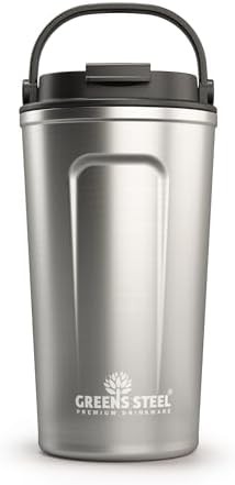 Stainless Steel Travel Mug with Handle 16 oz
