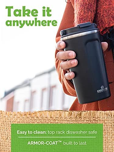 Stainless Steel Travel Mug with Handle 16 oz — photo 4