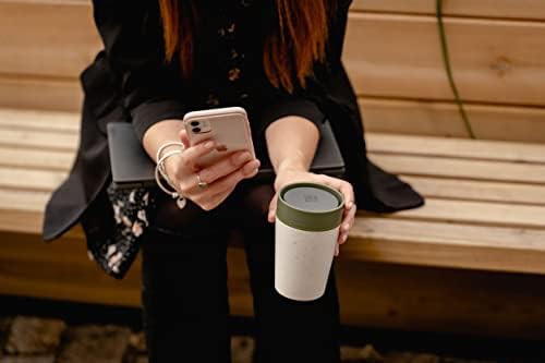 Green recycled material insulated travel mug — photo 4