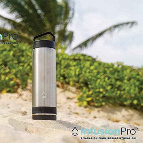 Black stainless steel fruit infuser bottle — photo 4