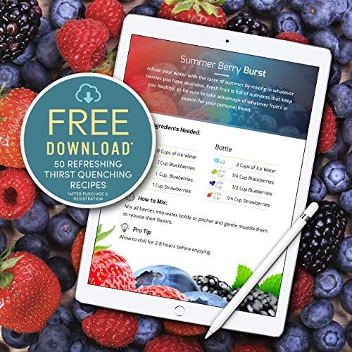 Black stainless steel fruit infuser bottle — photo 5