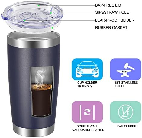 Navy blue tumbler 20 oz 12 pack — photo 3