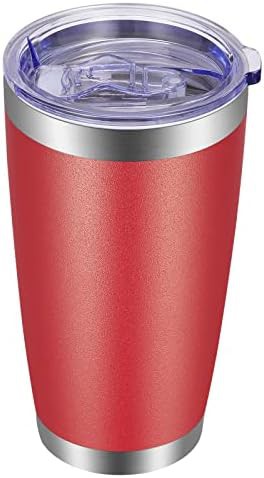 Red vacuum insulated tumbler 20 oz