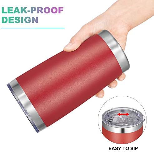Red vacuum insulated tumbler 20 oz — photo 3