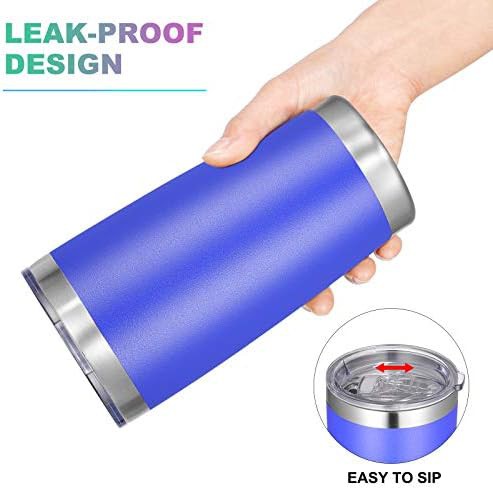 Blue stainless steel tumbler 20 oz — photo 3