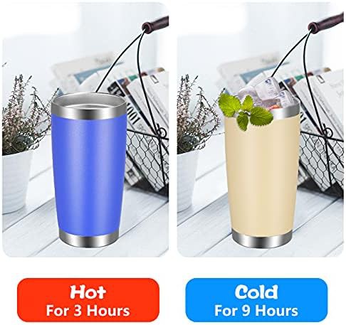 Blue stainless steel tumbler 20 oz — photo 5
