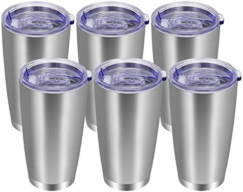 Stainless steel tumbler 20 oz 6 pack