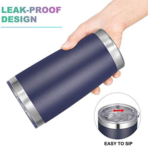Navy blue travel tumbler 20 oz — photo 3
