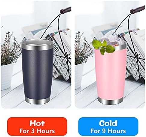 Pink insulated tumbler 20 oz 6 pack — photo 5