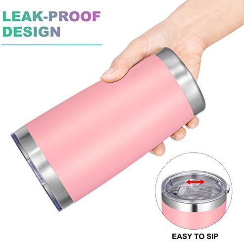 Pink powder coated tumbler 20 oz — photo 3