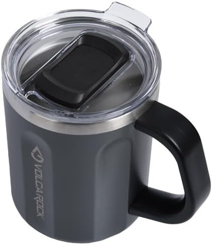 Grey Stainless Steel Insulated Travel Mug