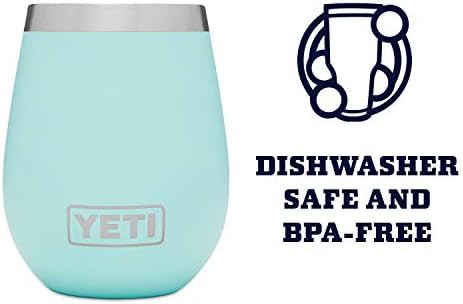 Seafoam 10 oz wine tumbler with lid — photo 4