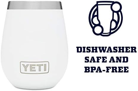 White 10 oz wine tumbler with lid — photo 4